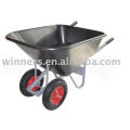 two wheels wheelbarrow